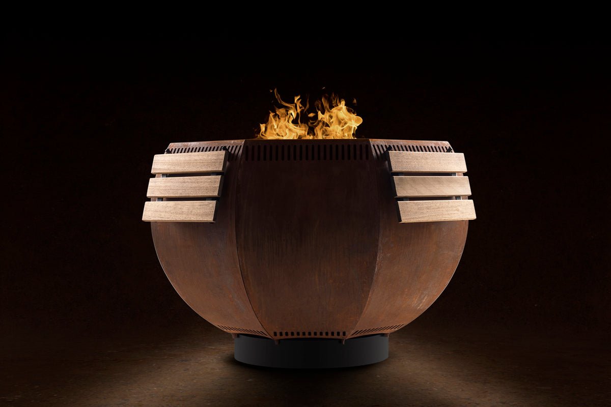 Grillring met uitklapbare tafels (hoog)