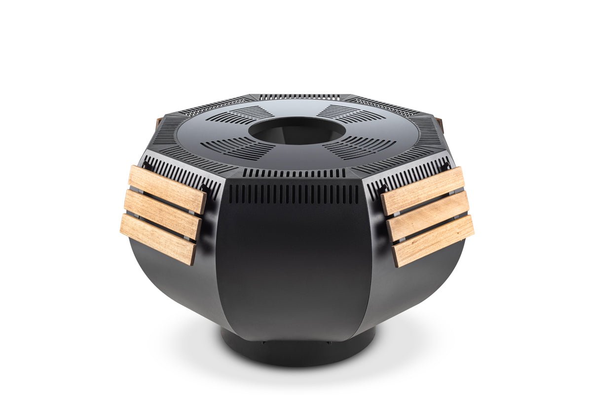 Grillring met uitklapbare tafels (hoog)